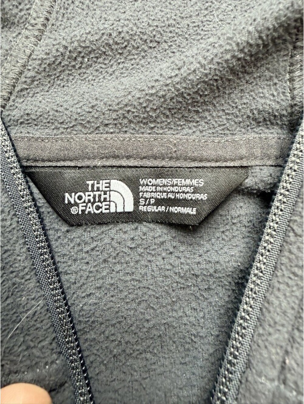 The North Face Womens Fleece Full Zip Hoodie Jacket S Gray Polyester Outdoor - Picture 3 of 10